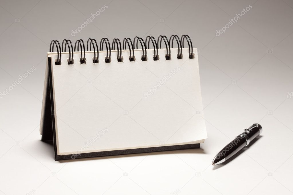 Blank Spiral Note Pad and Pen