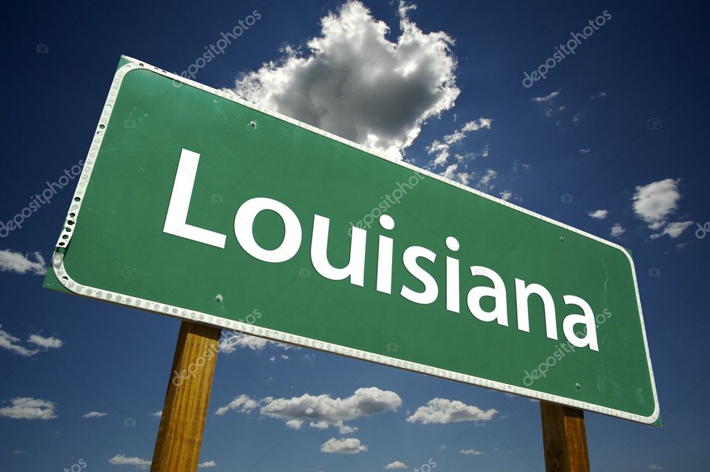 Louisiana Green Road Sign — Stock Photo © Feverpitch #2328837