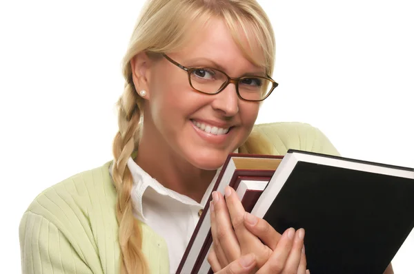 Attractive Student Carrying Her Books — Stock Photo, Image