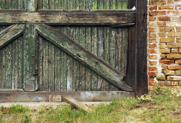 Ηλικίας τοίχο & πόρτα — Φωτογραφία Αρχείου