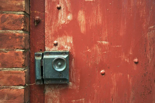 Abstrato Vintage porta vermelha — Fotografia de Stock