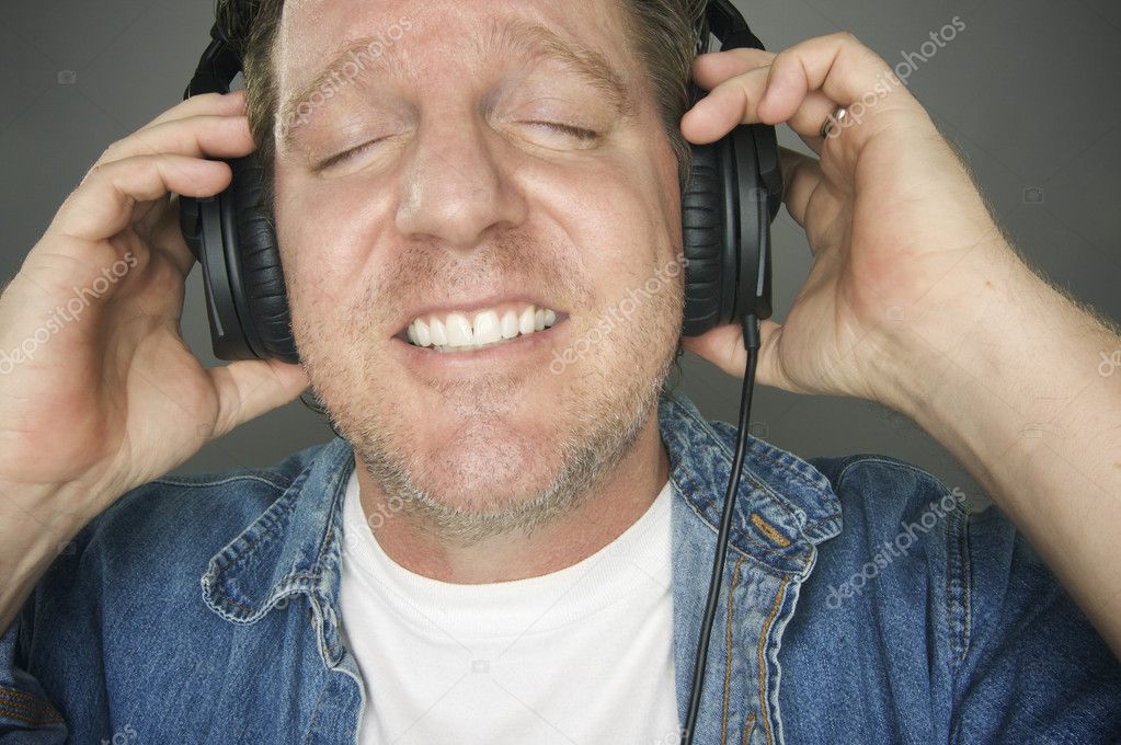 Man Wearing Headphones Stock Photo by ©Feverpitch 2342960