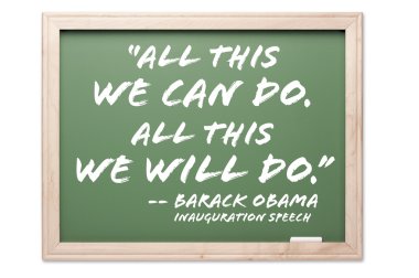 President Obama Inauguration Quote clipart