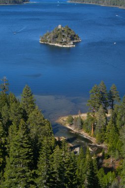 Emerald Bay in Lake Tahoe, California clipart
