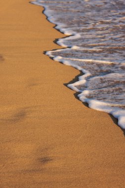 Beach shoreline yıkama