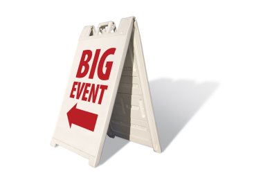 Big Event Tent Sign clipart