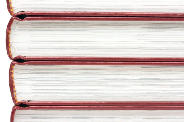 Стопка книг ізольована на білому — стокове фото