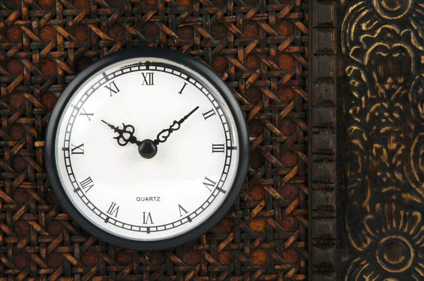 Close-up Frente de Ornate Carriage Clock Box . — Fotografia de Stock