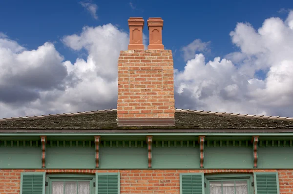 Klasické fasády domů — Stock fotografie