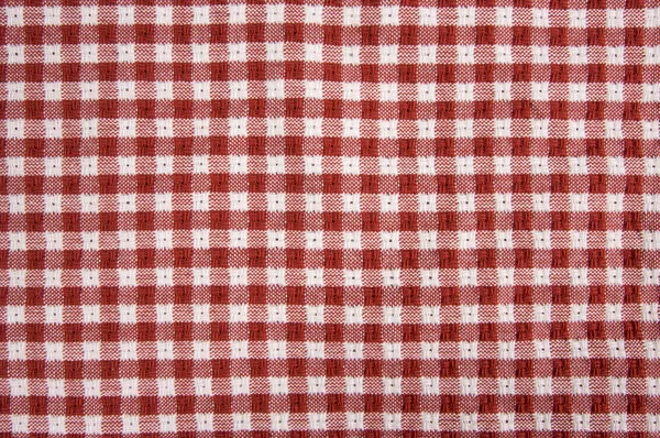 Rote und weiße Picknickdecke — Stockfoto