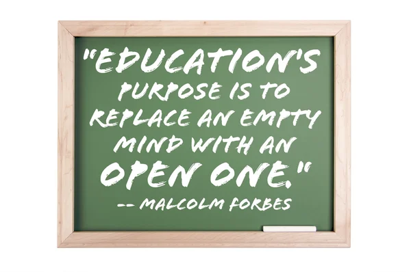Education Quote Series Chalkboard — Stock Photo, Image