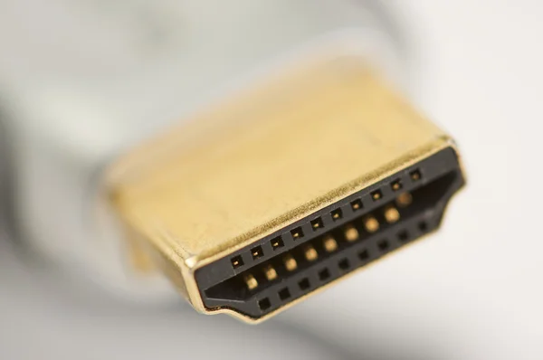 Makro kabel HDMI z wąskim dof — Zdjęcie stockowe