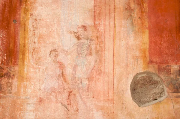 Freska rozvalin v Pompejích — Stock fotografie