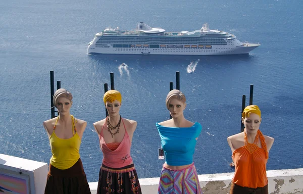 Santorini Mannequins — Stock Photo, Image