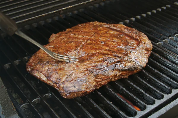 Sappige flank steak bbq — Stockfoto