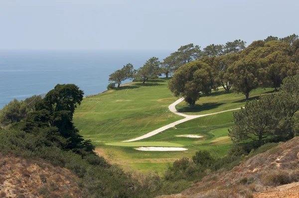 Uitzicht vanaf torrey pines golf course — Stockfoto