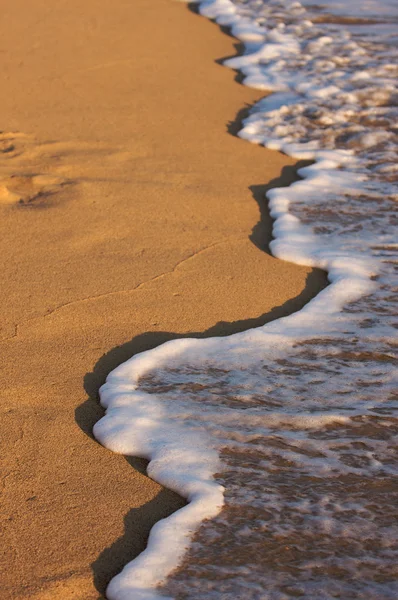 Mycia linii brzegowej plaży — Zdjęcie stockowe