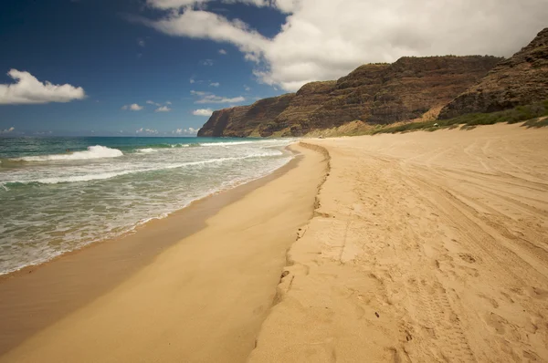 ポリハレ カウアイ島、ハワイのビーチ — ストック写真