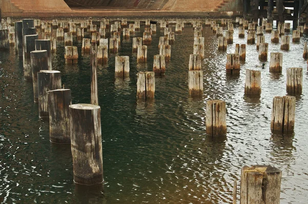 Abandoned Pier Remains — Stock Photo, Image