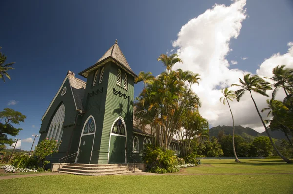 Chiesa di Cristo nella città di Hanalei, Kauai — Foto Stock