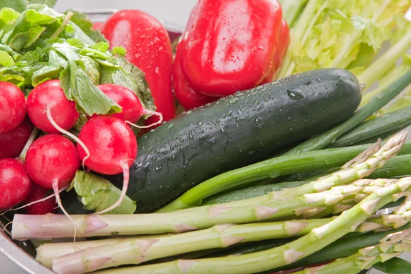 Regeling van diverse groenten — Stockfoto