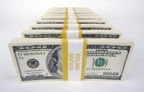 Hundred Dollar Bills — Stock Photo, Image
