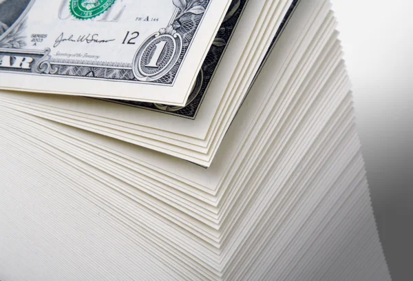 stock image Large Stack of One Dollar Bills