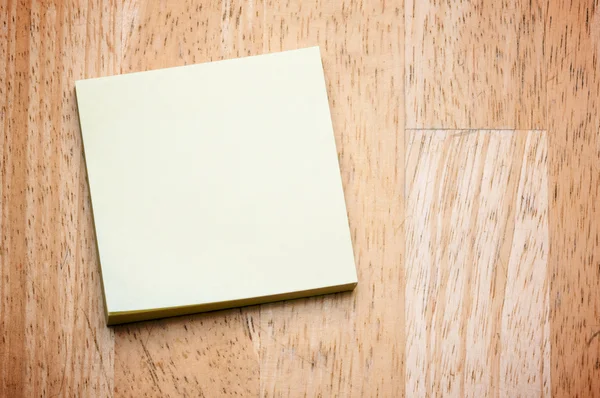 Post It Note Pad on a Wood Background — Stock Photo, Image