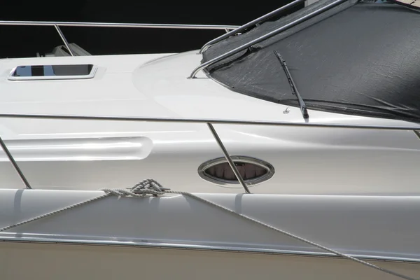 Detail abstraktní motorový člun — Stock fotografie
