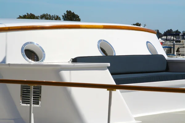Абстрактний розкішний човен Подробиці — стокове фото