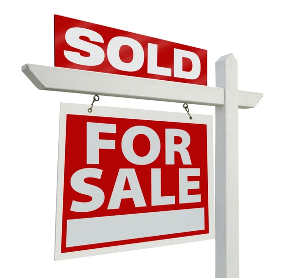 Πωλείται σπίτι για πώληση ακινήτων σημάδι — Φωτογραφία Αρχείου