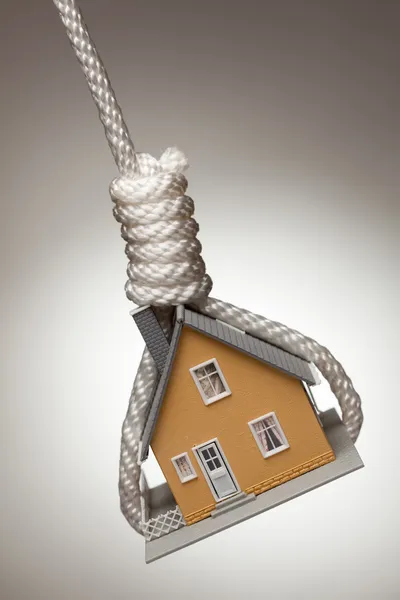 House Tied Up and Hanging in Noose — Stock Photo, Image