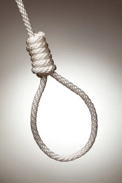 Hangmans Noose on a Spot Lit Background — Stock Photo, Image