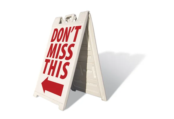 Don't Miss This Tent Sign — Stock Photo, Image