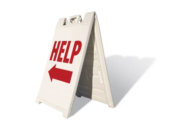 Help Tent Sign — Stock Photo, Image
