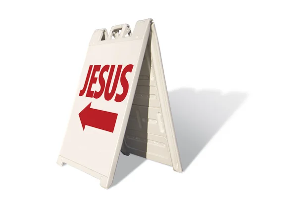 Jesus Tent Sign — Stock Photo, Image