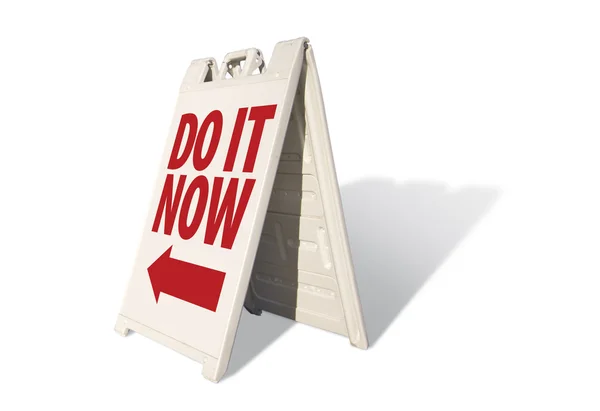 Do It Now Tent Sign — Stock Photo, Image