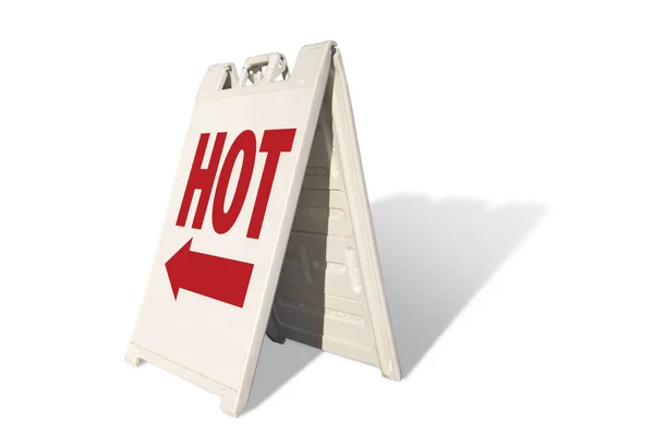 Hot Tent Sign on White — Stok fotoğraf