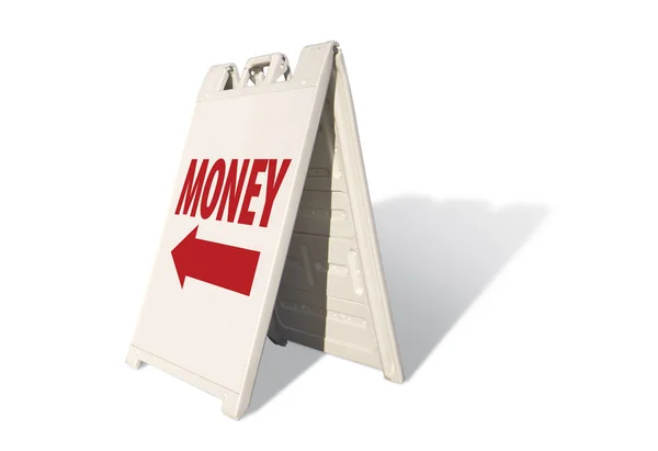 Money Tent Sign — Stok fotoğraf