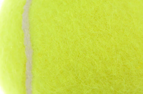 Абстрактные макропоказатели нового теннисного мяча — стоковое фото