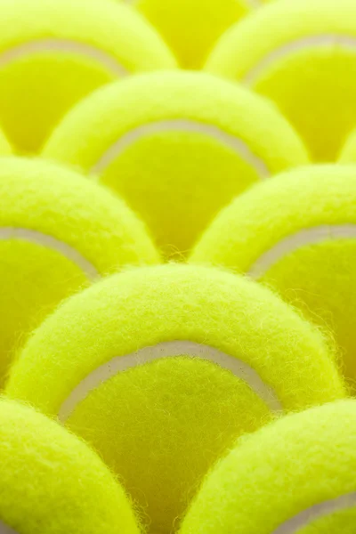 ब्रँड न्यू टेनिस बॉल्सचे मॅक्रो सेट . — स्टॉक फोटो, इमेज