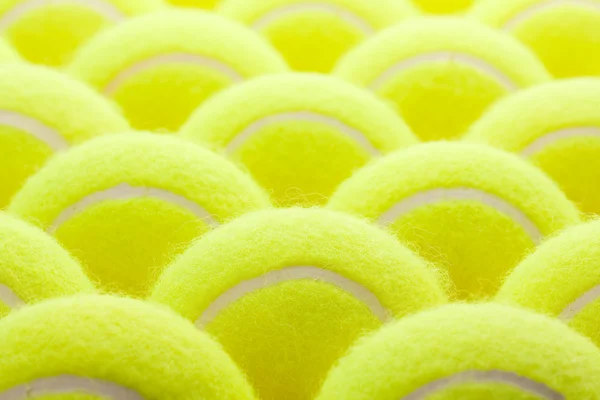 새로운 테니스 공의 매크로 설정. — 스톡 사진