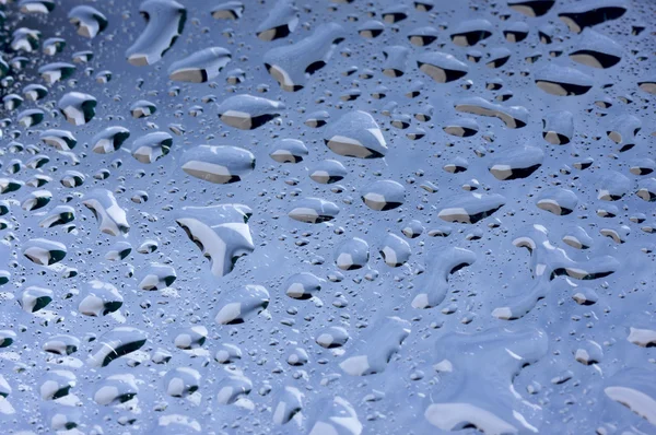 Water Drops on Glass — Stock Photo, Image