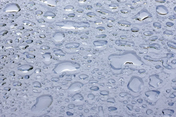 Wassertropfen auf Glas — Stockfoto