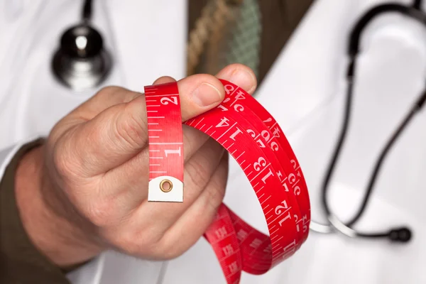 Doktore, stetoskop, měřící páska — Stock fotografie