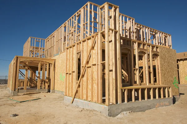 Construction Home Framing Abstract Stock Picture