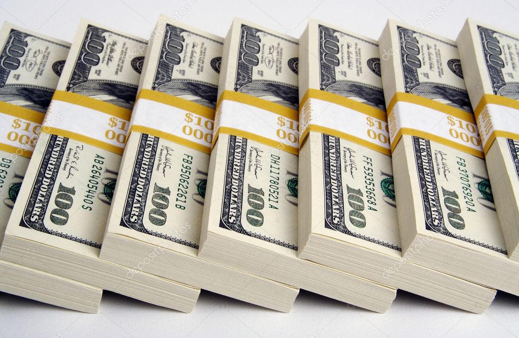 Stacks of One Hundred Dollar Bills