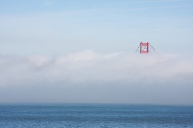 The Golden Gate Bridge in the Fog clipart