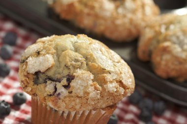 Taze yabanmersini muffins