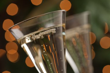 Champagne Glasses Abstract clipart